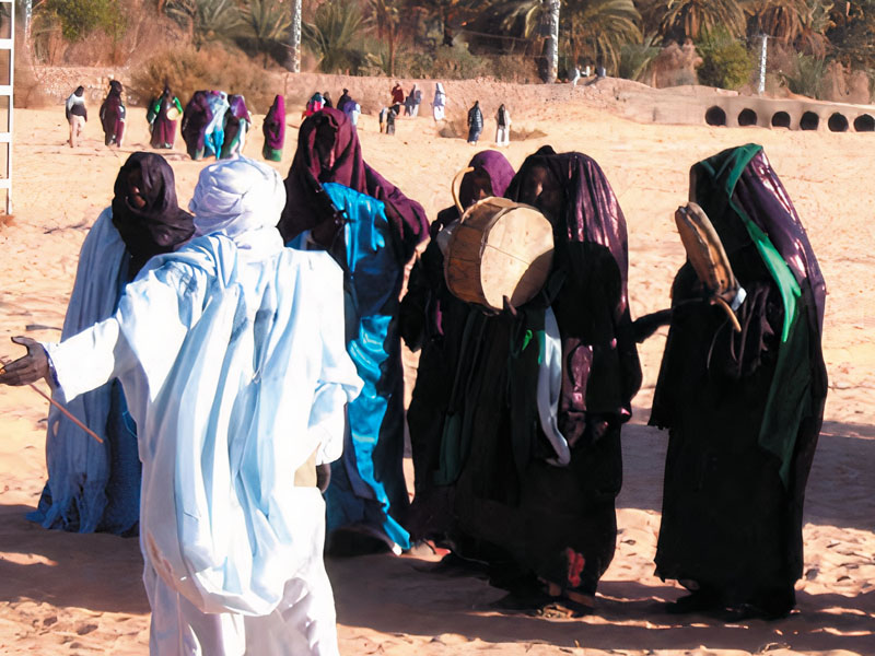Elite Celebrations in Tuareg Region Janet Oasis As An Example