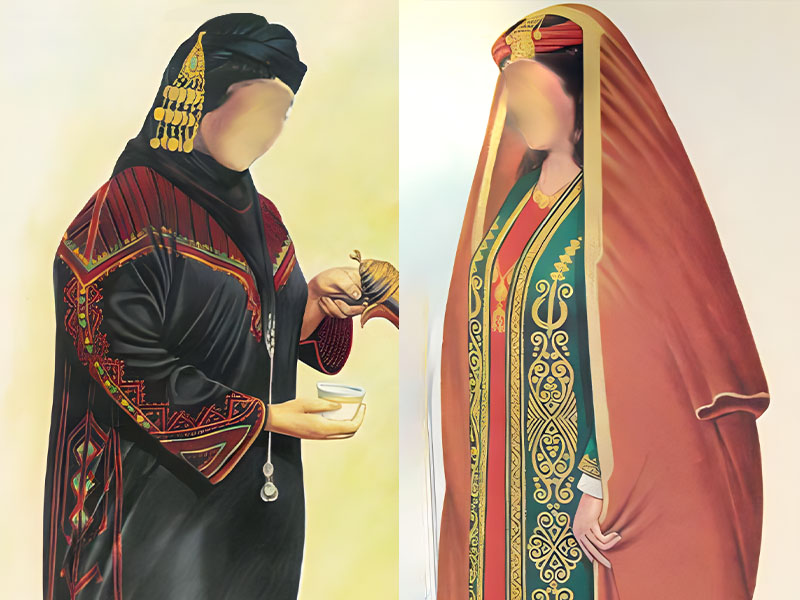 أزياء النساء التقليدية في المنطقة الشمالية من المملكة العربية السعودية